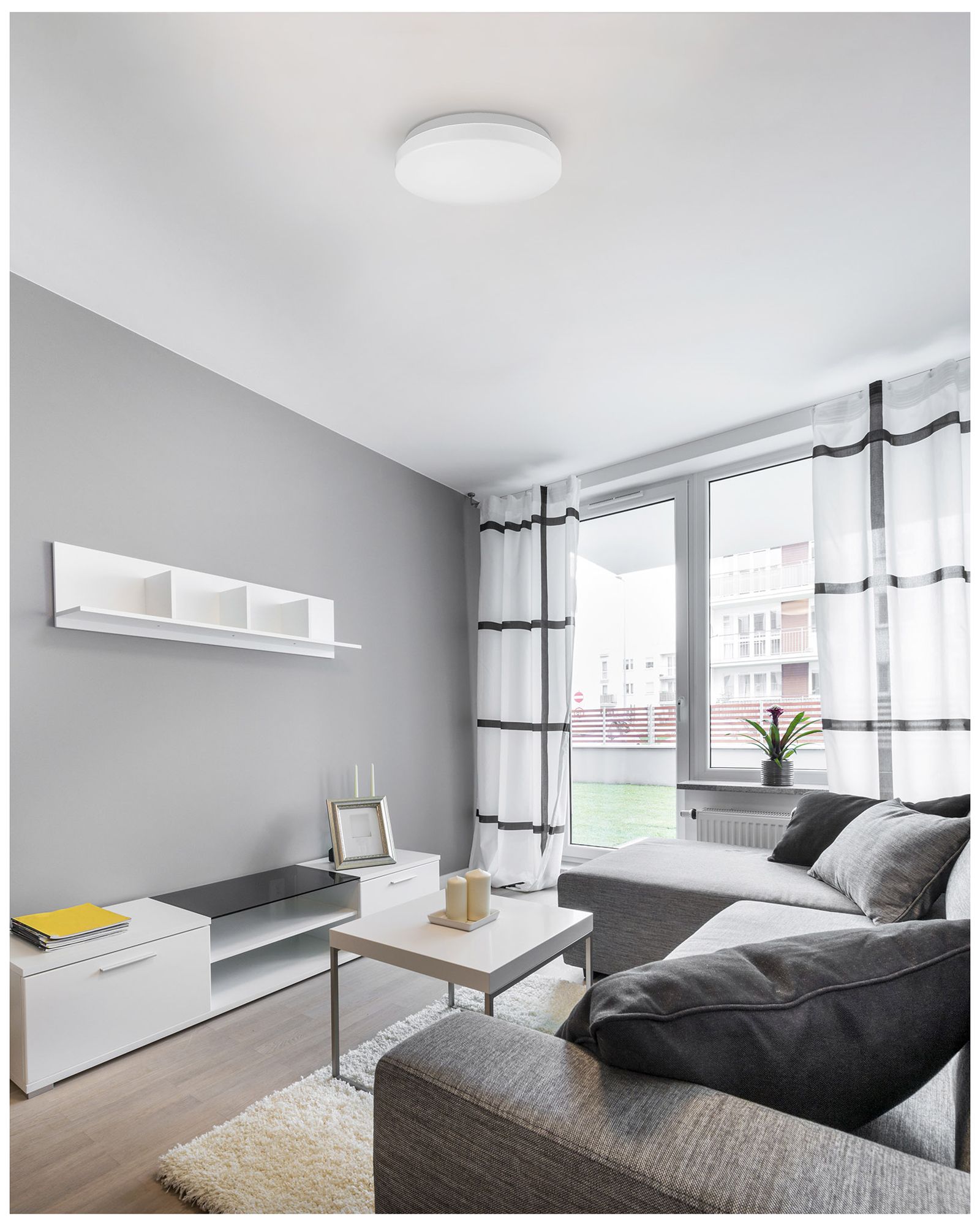 Image 2 Kuzco Collins LED 11-in White Flush Mount more views