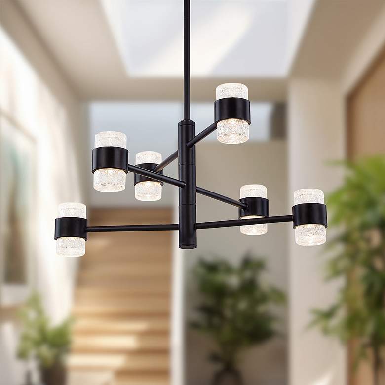 Image 1 Kuzco Copenhagen 24-in (3 Tier) Black Exterior Pendants