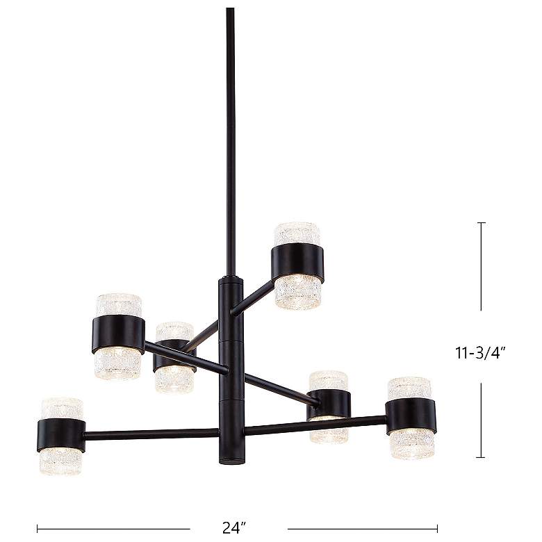 Image 4 Kuzco Copenhagen 24-in (3 Tier) Black Exterior Pendants more views