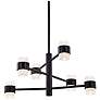 2_Kuzco Copenhagen LED 24-in (3 Tier) Black Exterior Pendant