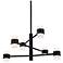 Kuzco Copenhagen LED 24-in (3 Tier) Black Exterior Pendant