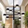 1_Kuzco Copenhagen LED 24-in (4 Tier) Black Exterior Pendant