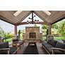 3_Kuzco Copenhagen LED 24-in (4 Tier) Black Exterior Pendant more views