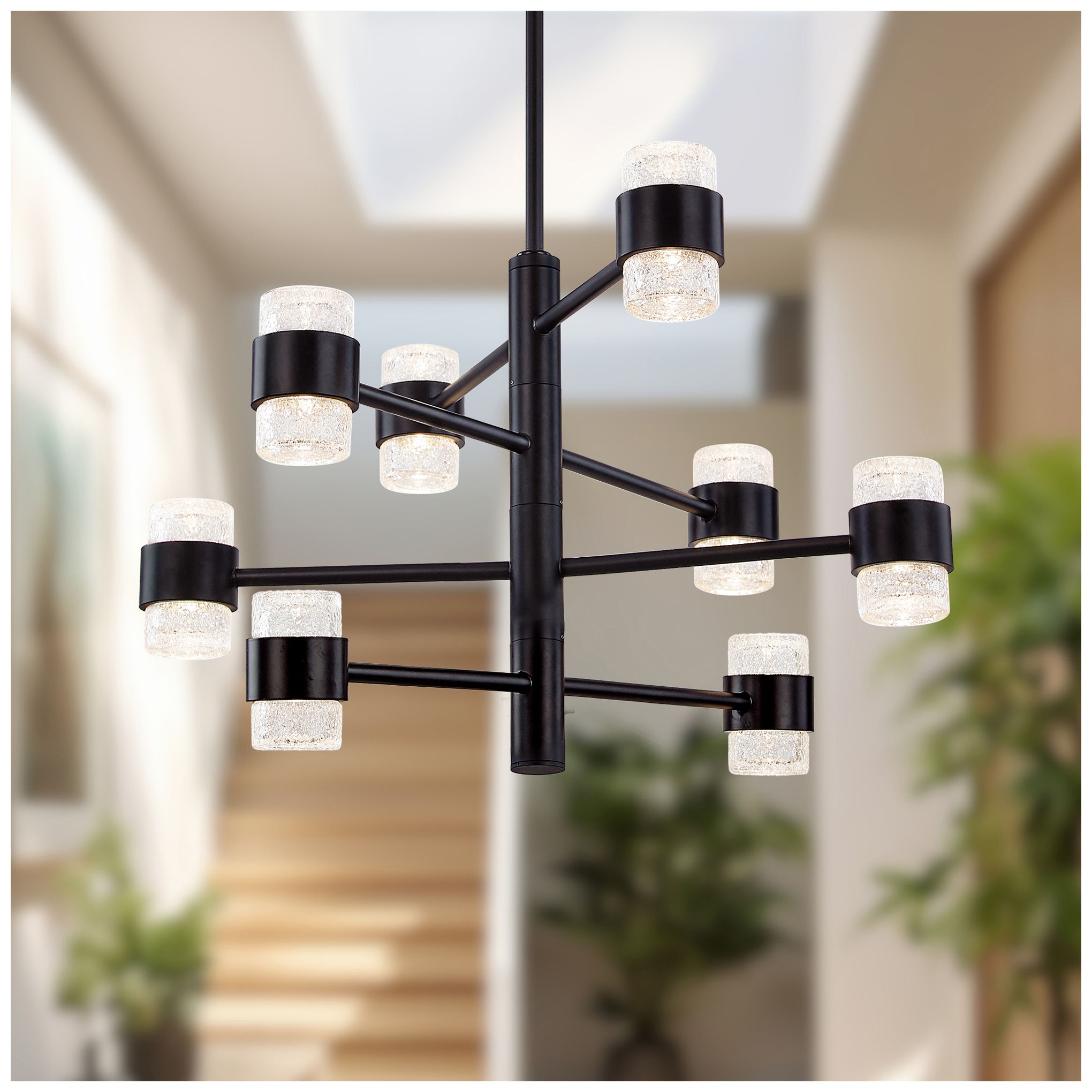 Image 4 Kuzco Copenhagen LED 24-in (4 Tier) Black Exterior Pendant more views