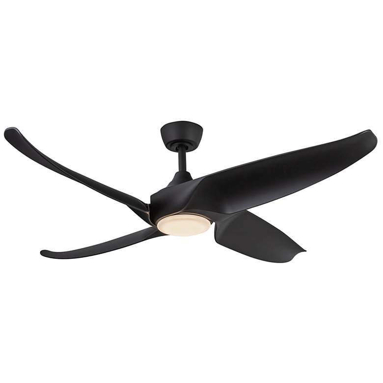 Image 2 Kuzco Coronado LED 56-in Matte Black Ceiling Fan more views