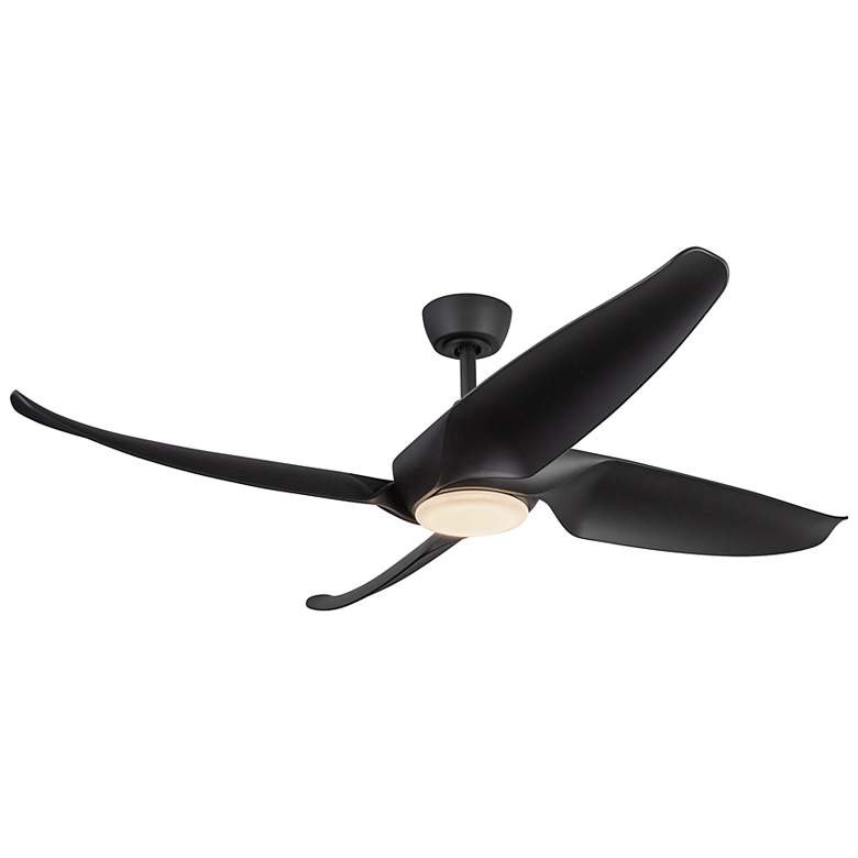 Image 3 Kuzco Coronado LED 56-in Matte Black Ceiling Fan more views