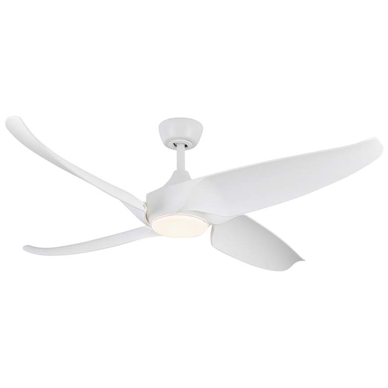 Image 3 Kuzco Coronado LED 56-in Matte White Ceiling Fan more views