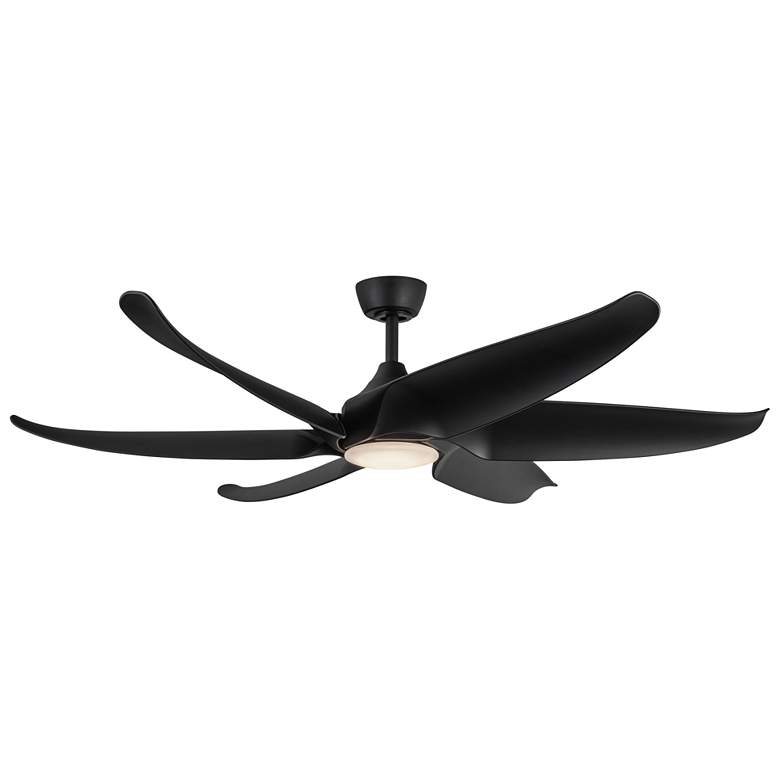 Image 1 Kuzco Coronado LED 60-in Matte Black Ceiling Fan
