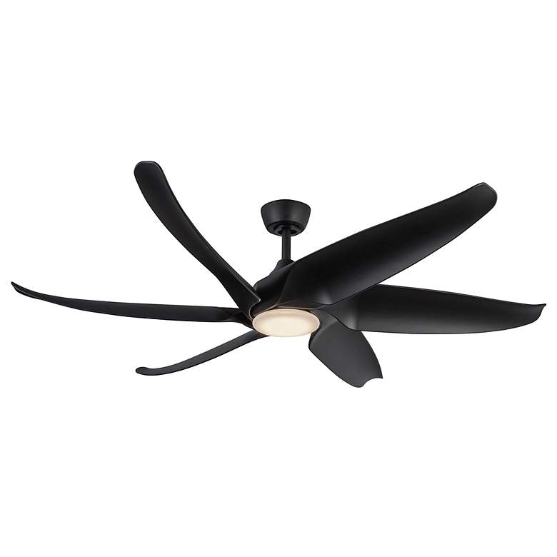 Image 2 Kuzco Coronado LED 60-in Matte Black Ceiling Fan more views