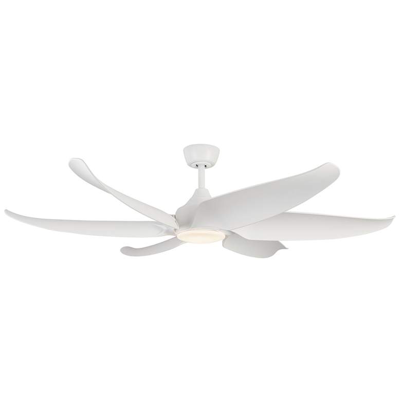 Image 1 Kuzco Coronado LED 60-in Matte White Ceiling Fan