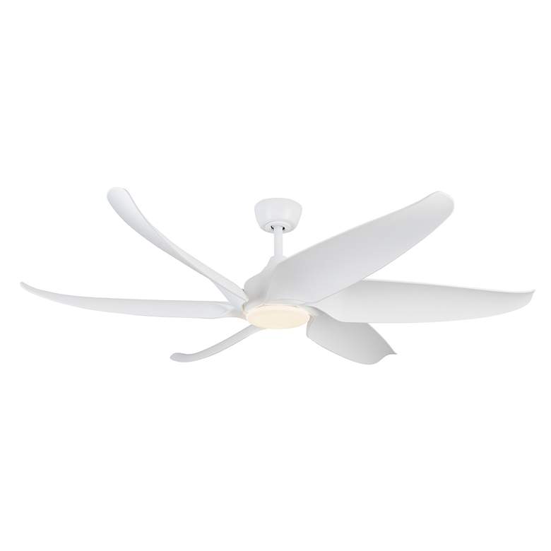 Image 2 Kuzco Coronado LED 60-in Matte White Ceiling Fan more views