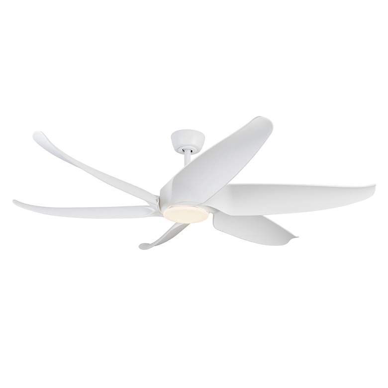 Image 3 Kuzco Coronado LED 60-in Matte White Ceiling Fan more views