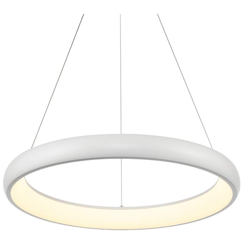 Image 1 Kuzco Cortana LED 24-in White Pendant