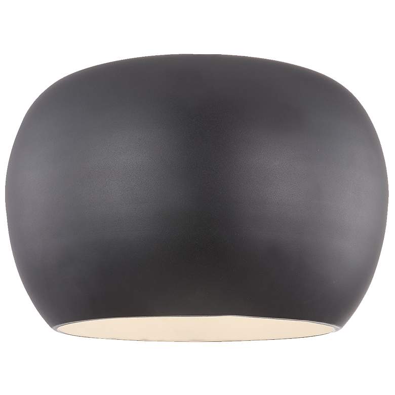 Image 2 Kuzco Croft LED 14-in Black/White Flush Mount more views