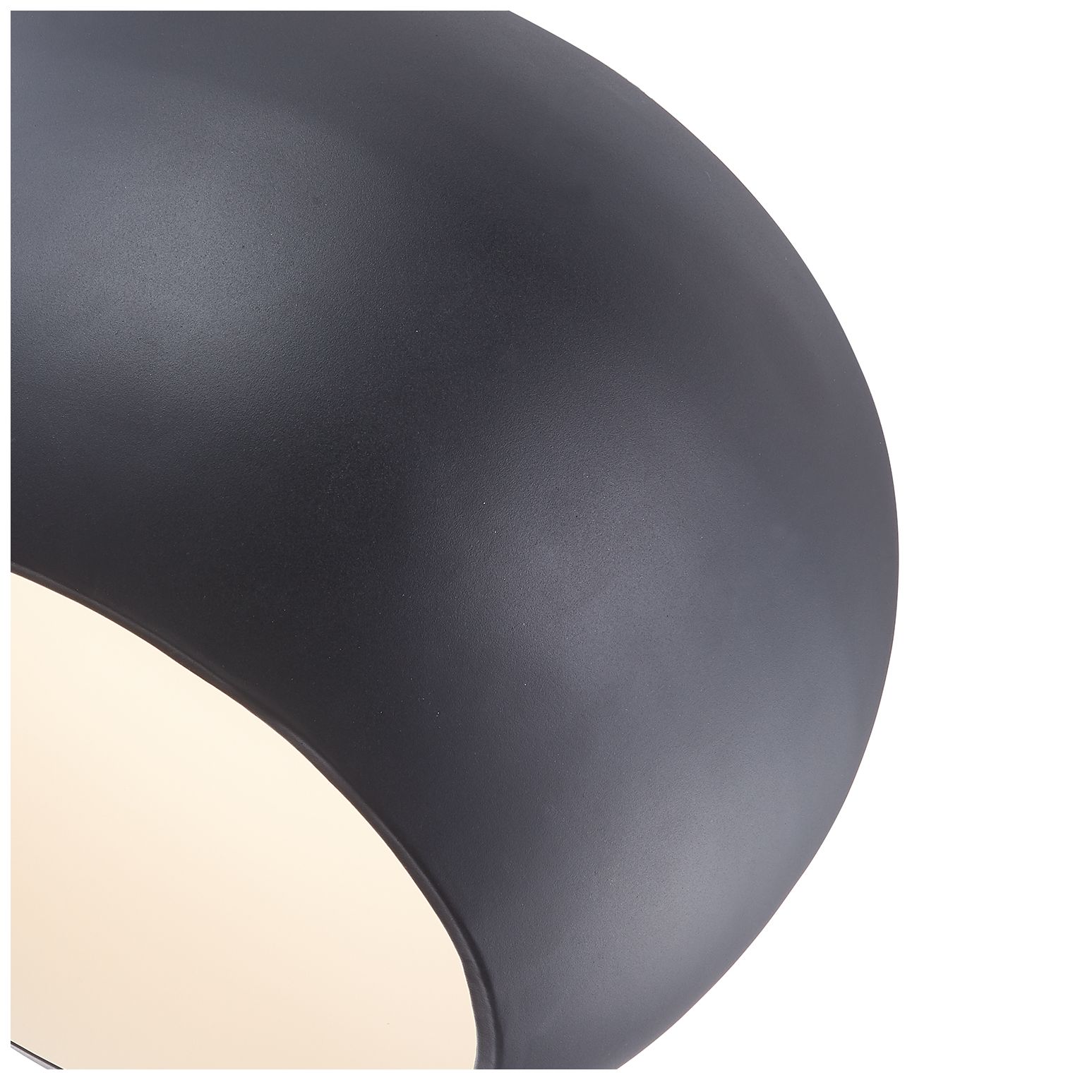 Image 3 Kuzco Croft LED 14-in Black/White Flush Mount more views