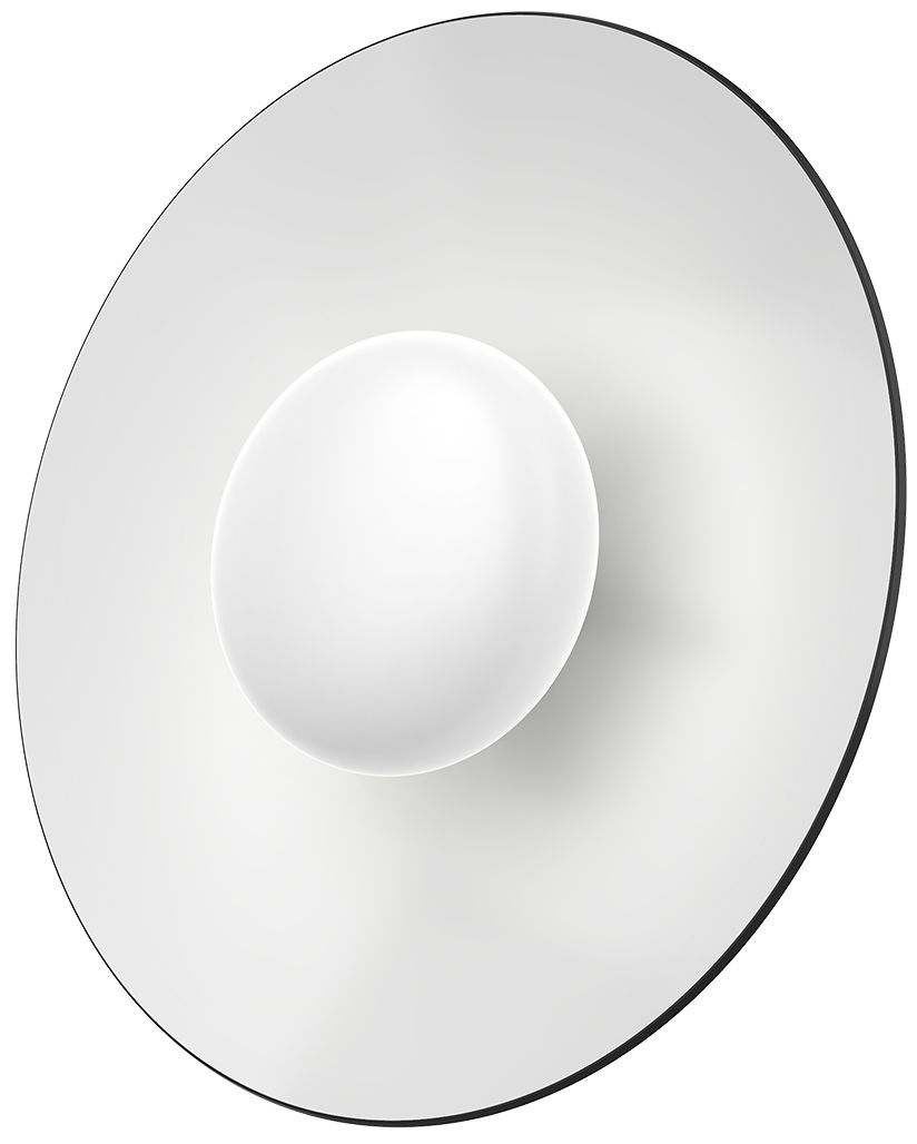 Image 2 Kuzco Cruz LED 15-in Metal - Black/White Flush Mount more views