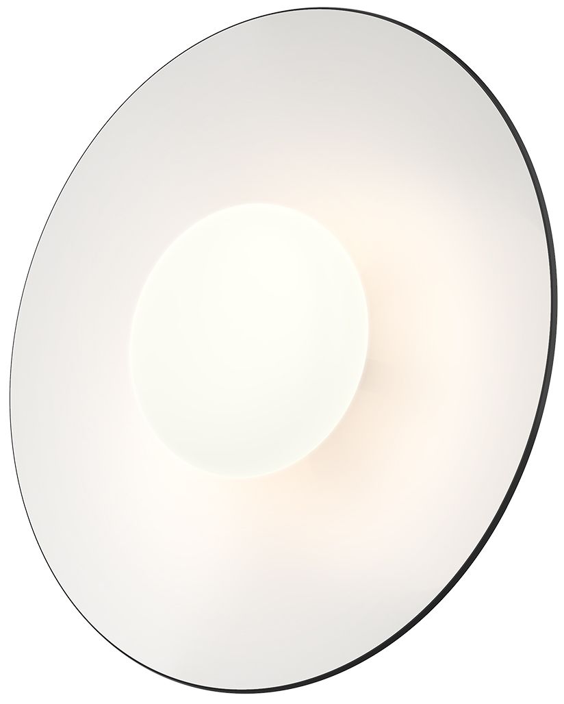Image 3 Kuzco Cruz LED 15-in Metal - Black/White Flush Mount more views