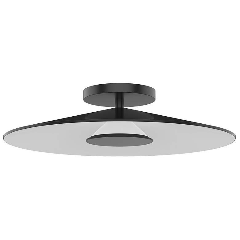 Image 1 Kuzco Cruz LED 15-in Metal - Black/White Wall Sconce