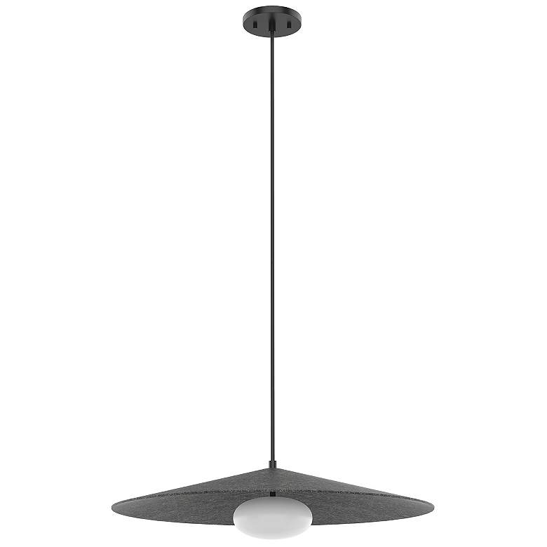 Image 1 Kuzco Cruz LED 24-in Felt - Gray Pendant