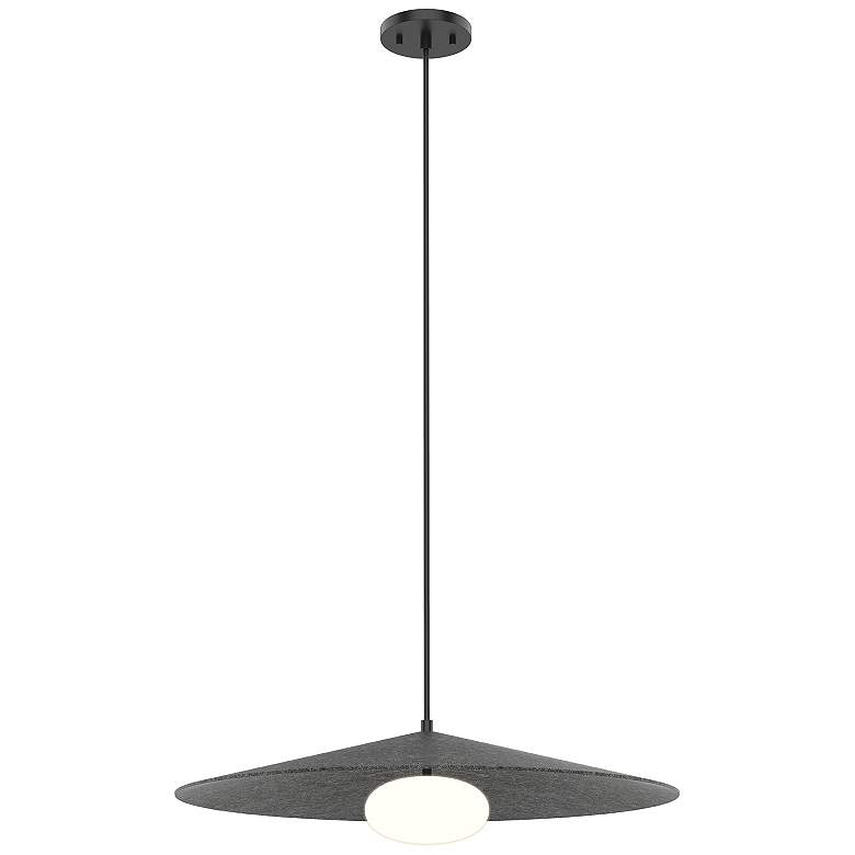 Image 2 Kuzco Cruz LED 24-in Felt - Gray Pendant more views