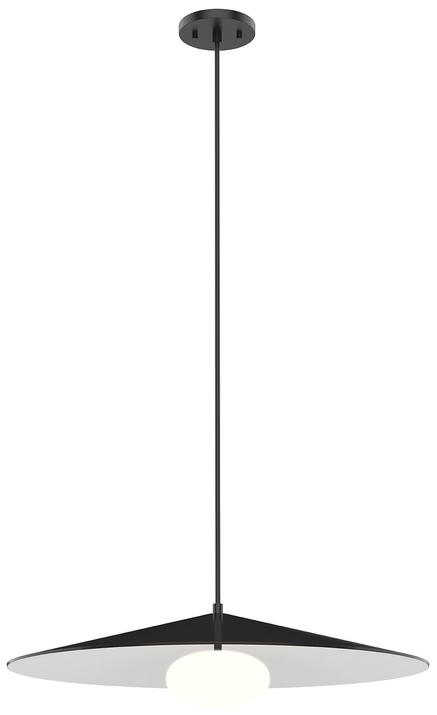 Image 2 Kuzco Cruz LED 24-in Metal - Black/White Pendant more views