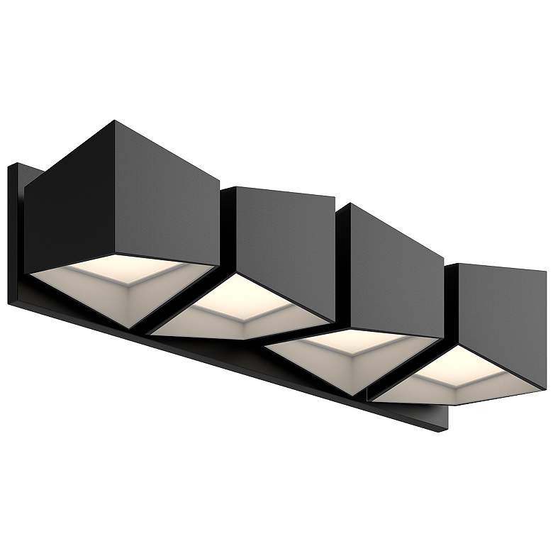 Image 1 Kuzco Cubix LED 24-in Black/White Vanity Light