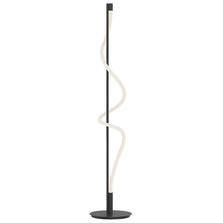 Image 2 Kuzco Cursive LED 12-in Black LED Floor Lamp