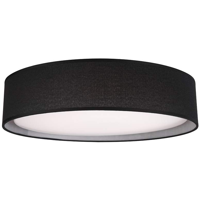 Image 1 Kuzco Dalton LED 16-in Black Flush Mount