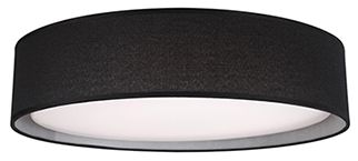 Image 2 Kuzco Dalton LED 16-in Black Flush Mount more views