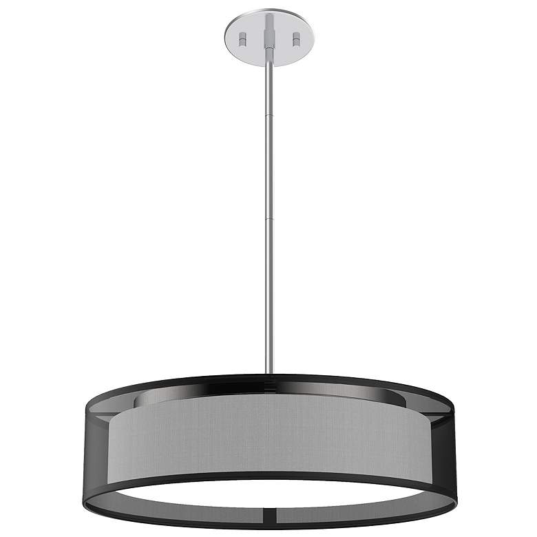 Image 1 Kuzco Dalton LED 16-in Black Organza Pendant