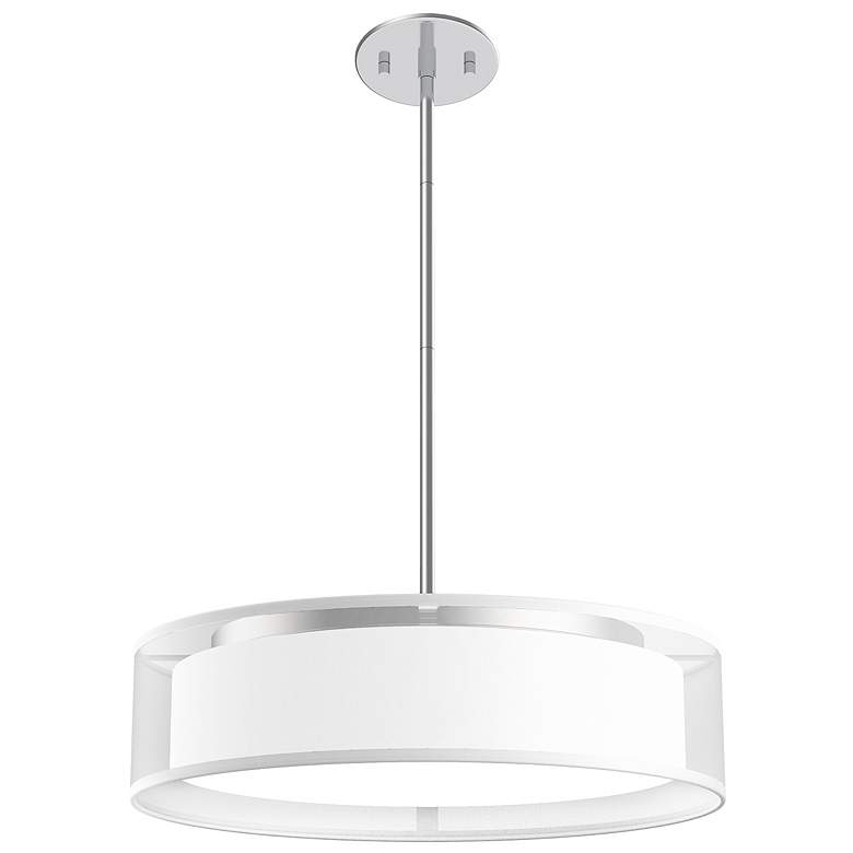 Image 2 Kuzco Dalton LED 16-in White Organza Pendant