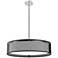 Kuzco Dalton LED 20-in Black Organza Pendant