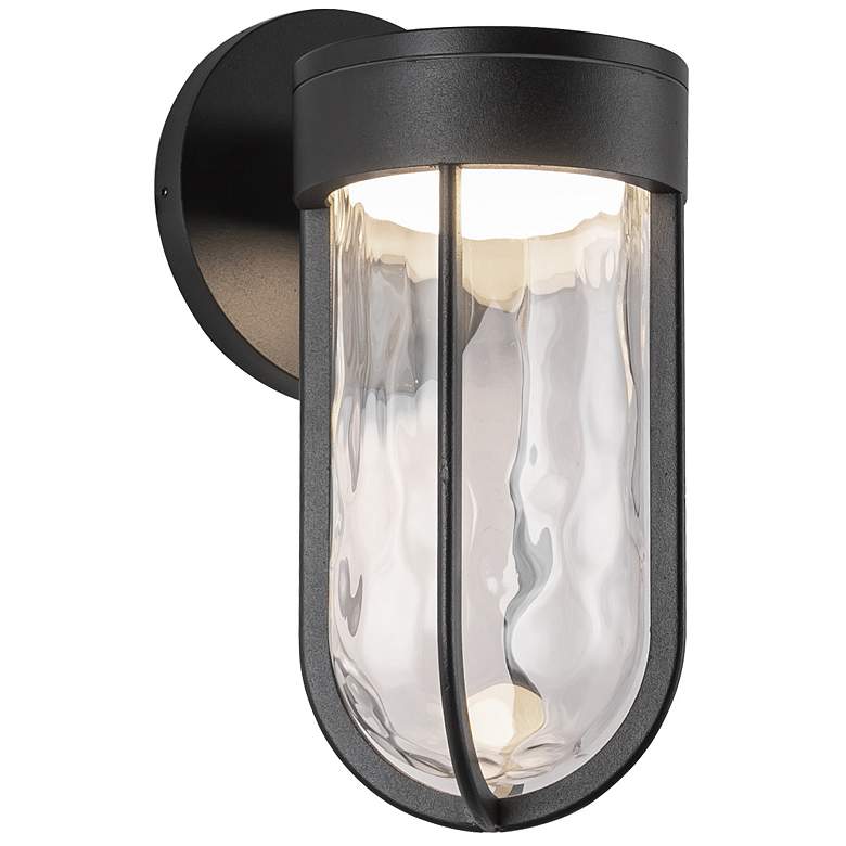 Image 2 Kuzco Davy LED 11-in Black Exterior Wall Sconce more views