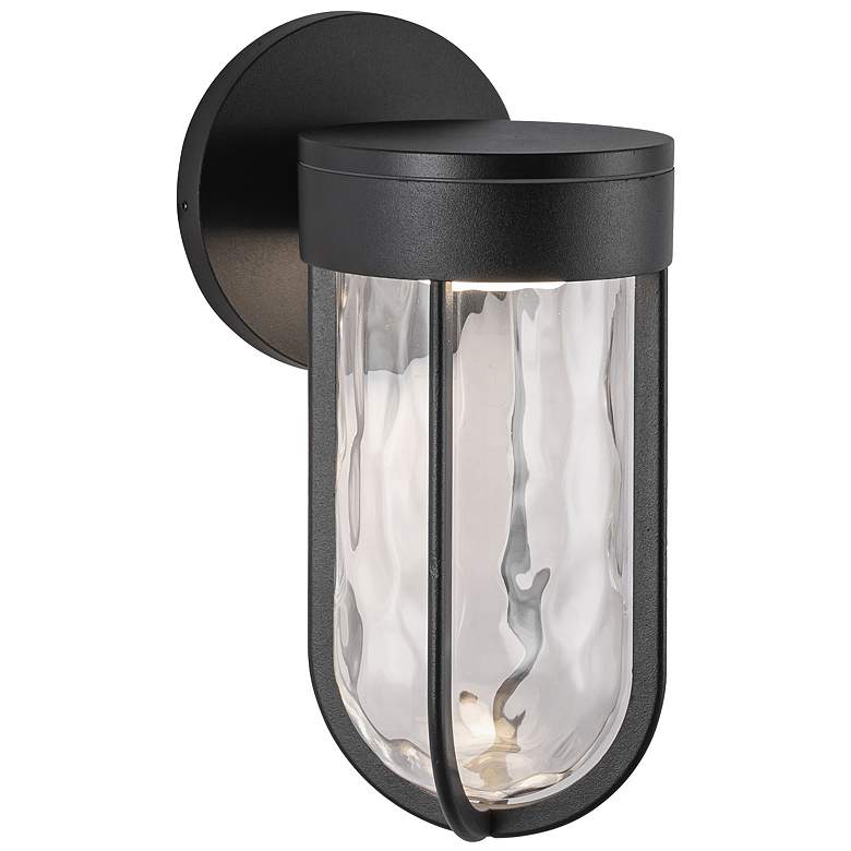Image 3 Kuzco Davy LED 11-in Black Exterior Wall Sconce more views