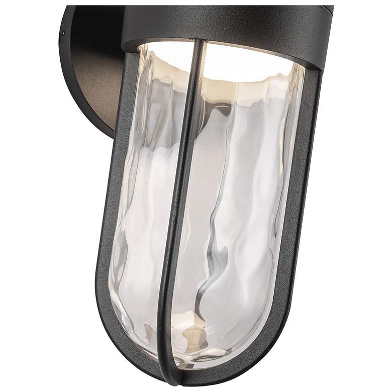 Image 5 Kuzco Davy LED 11-in Black Exterior Wall Sconce more views