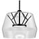 Kuzco Deco LED 18-in Clear/Black Pendant