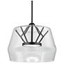 2_Kuzco Deco LED 18-in Clear/Black Pendant more views