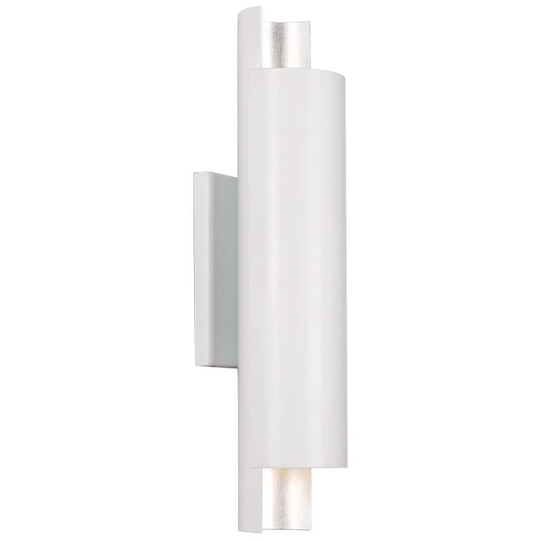 Image 1 Kuzco Dela LED 16-in White/Silver Wall Sconce