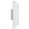 Kuzco Dela LED 16-in White/Silver Wall Sconce