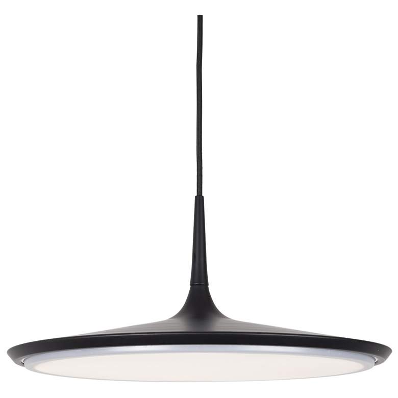 Image 1 Kuzco Disc LED 16-in Black Pendant