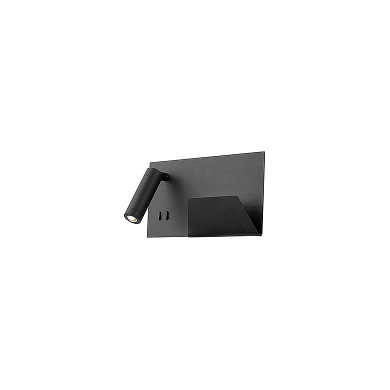 Image 2 Kuzco Dorchester LED 11-in Black Wall Sconce more views