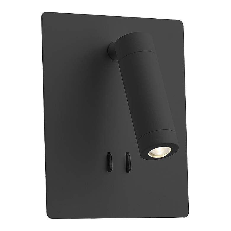 Image 1 Kuzco Dorchester LED 6-in Black Wall Sconce