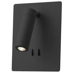 Kuzco Dorchester LED 6-in Black Wall Sconce