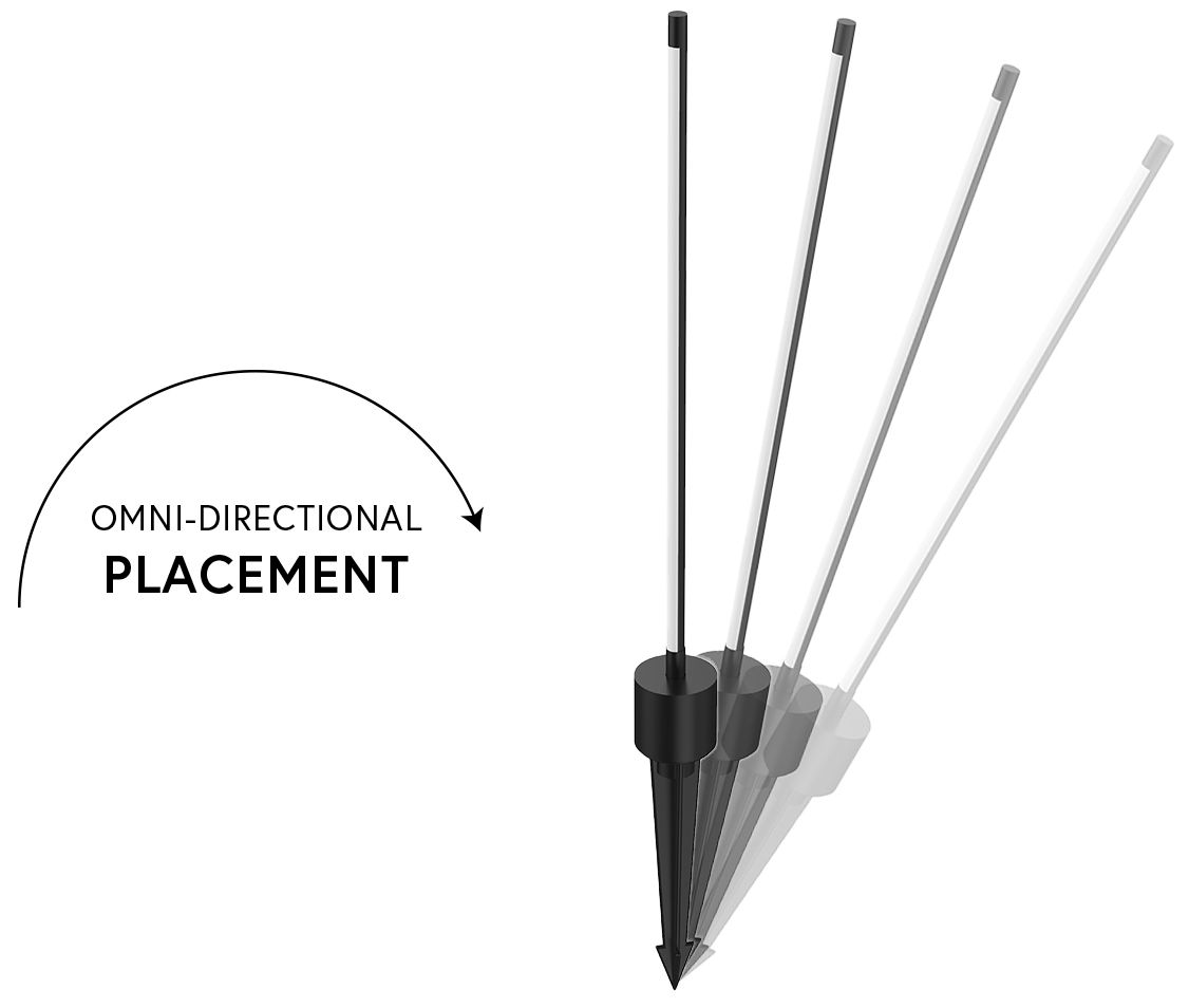 Image 3 Kuzco Dorian 20" High Black Aluminum LED Outdoor Path Light more views