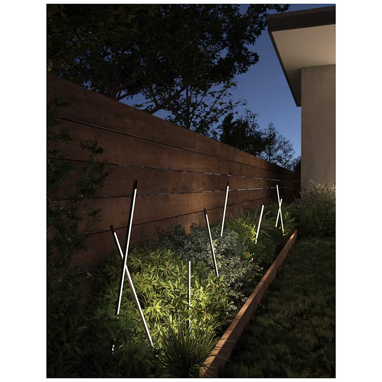Image 3 Kuzco Dorian 32" High Black Aluminum LED Outdoor Path Light more views