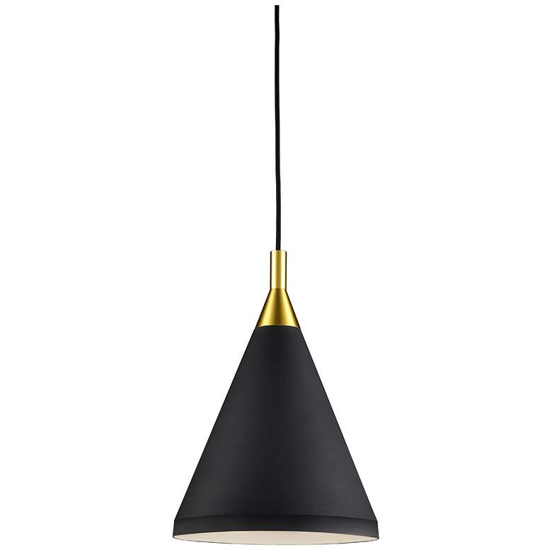 Image 1 Kuzco Dorothy 10-in Black With Gold Detail Pendants