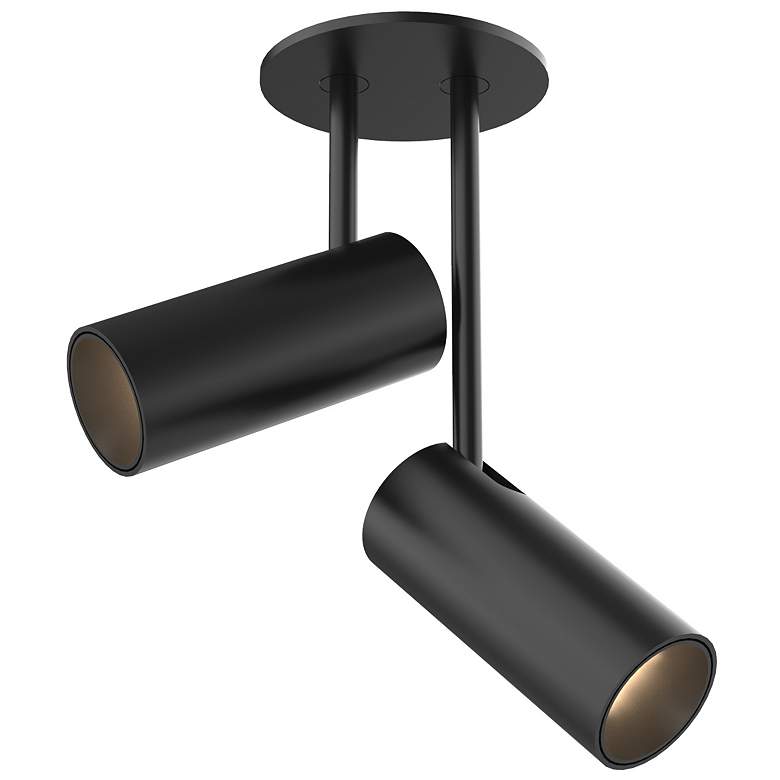 Image 1 Kuzco Downey LED 2-in Black Semi-Flush Mount