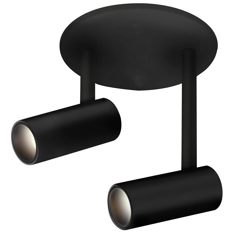 Image 1 Kuzco Downey LED 3-in Black Semi-Flush Mount