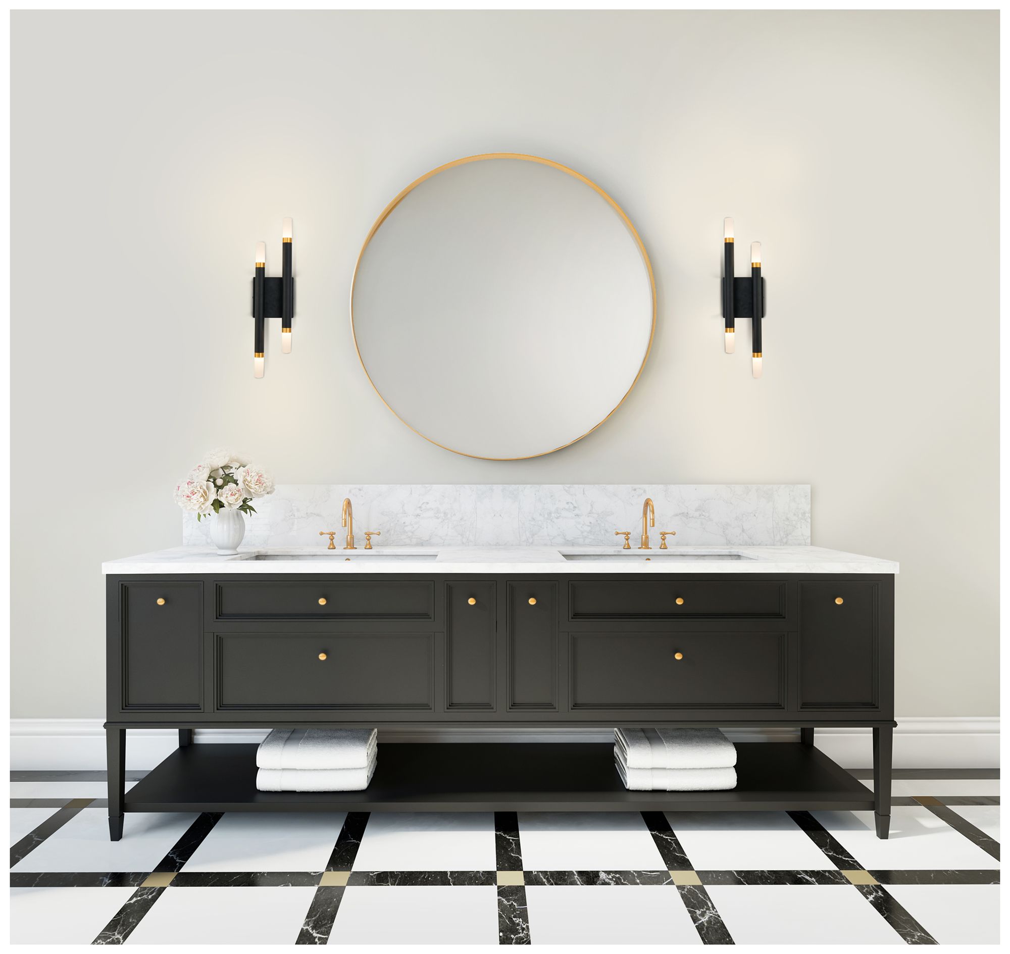 Image 3 Kuzco Draven LED 5-in Black Wall Sconce more views