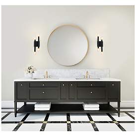 Image3 of Kuzco Draven LED 5-in Black Wall Sconce more views